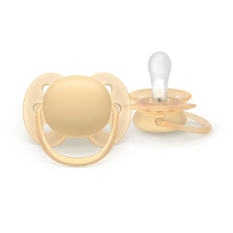 Philips Avent 2 πιπίλες ultra soft 6-18 μηνών, ουδέτερο χρώμα