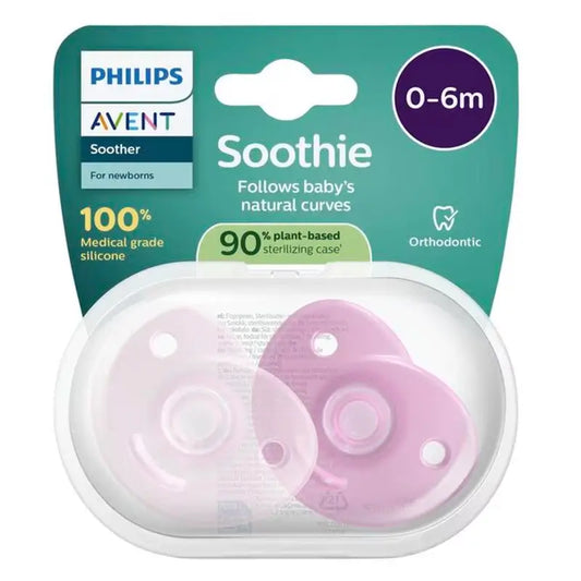 Philips Avent Soothie Calmante, 2 πιπίλες, 0-6 μ., για κορίτσια