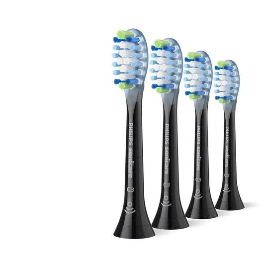 Philips Κεφαλές Sonicare Diamondclean Μαύρες, Συσκευασία 2 τεμαχίων 