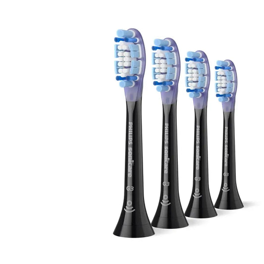 Philips Κεφαλές Sonicare Diamondclean Μαύρες, Συσκευασία 3 τεμαχίων 