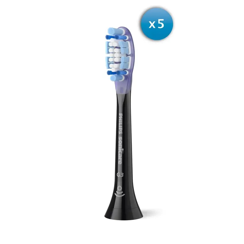Philips Κεφαλές Sonicare Diamondclean Μαύρες, Συσκευασία 4 τεμαχίων 