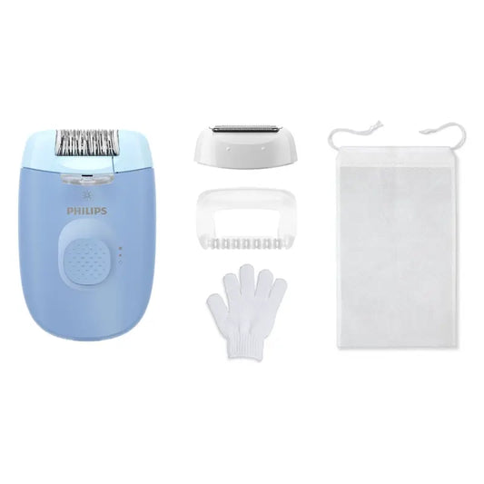 Philips Epilator Series 4000 Αποτριχωτική συσκευή με καλώδιο, μπλε 