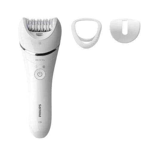 Philips Epilator Series 8000 Αποτριχωτική συσκευή Wet & Dry Λευκό