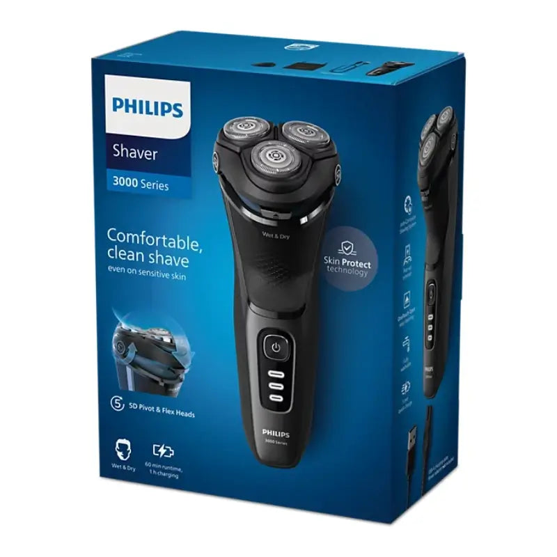 Philips Shaver Series 3000 Wet & Dry Comfortcut, αναδυόμενο ψαλίδι