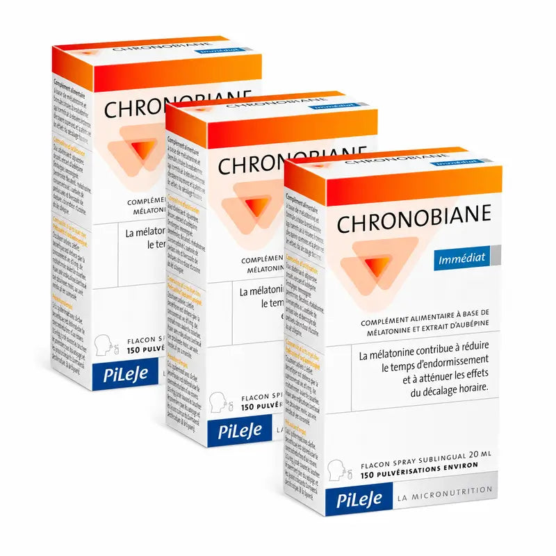 Pileje Chronobiane Instantáneo Συσκευασία 3 x 20 ml