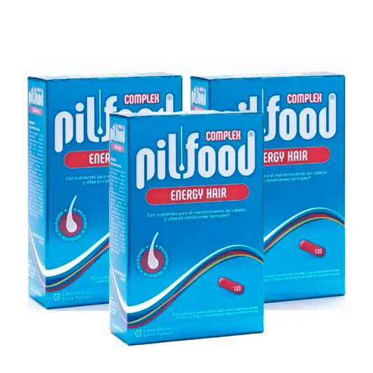 Pilfood Complex Θρεπτικά συστατικά για μαλλιά και νύχια, συσκευασία 3 x 120 δισκία
