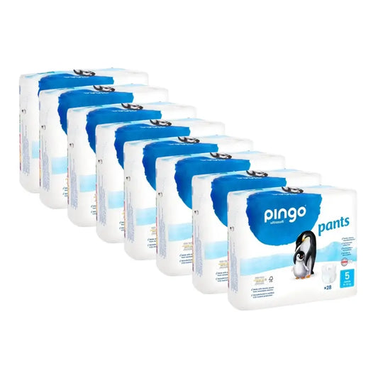 Pingo Οικολογικά Παντελόνια-Πάνες Μέγεθος 5 (11-25 Kg), 8X28 τεμάχια 