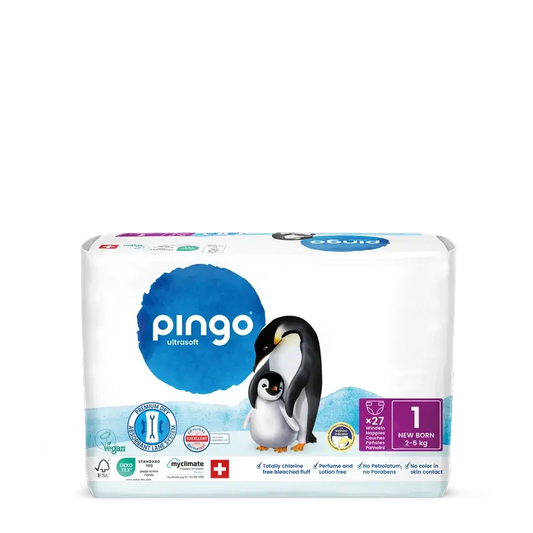 Pingo Οικολογικές Πάνες Μέγεθος 1 (2-5 Kg), 27 τεμάχια