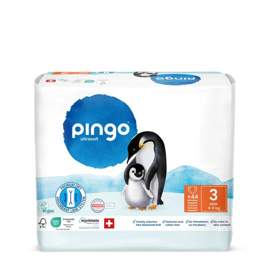 Pingo Οικολογικές πάνες Μέγεθος 3 (4-9 Kg), 44 τεμάχια