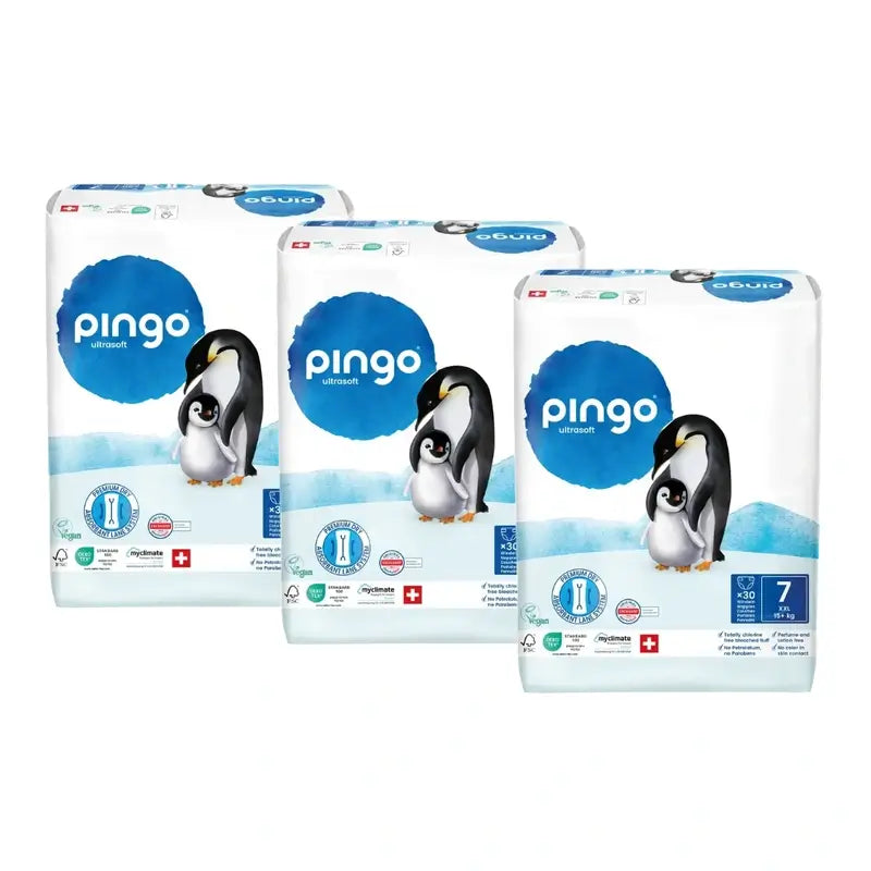 Pingo Οικολογικές πάνες Μέγεθος 7 (+15 kg), 3X30 τεμάχια
