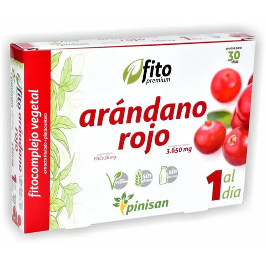 Pinisan Fitopremium Κόκκινο Μύρτιλλο, 30 κάψουλες