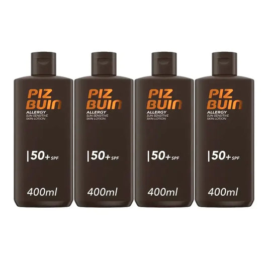Piz Buin Allergy Αντηλιακή Κρέμα Σώματος SPF50, Συσκευασία 4 x 400 ml