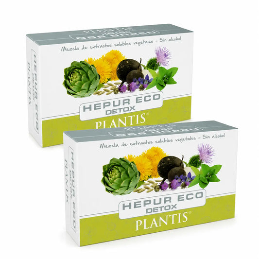Plantis Hepur Eco Detox 20 αμπούλες των 10 ml, συσκευασία των 2