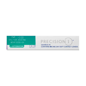 Precision1 Τορικοί φακοί επαφής μιας χρήσης, 90 τεμάχια