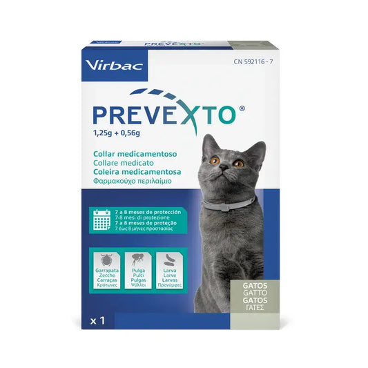 Prevexto: κολάρο κατά των παρασίτων για γάτες, 38 εκ.
