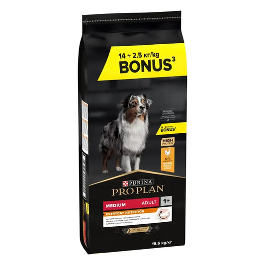 Pro Plan Canine Adult Medium 16,5 Kg (14 + 2,5 δωρεάν)