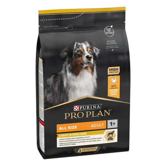 Purina Pro Plan Canine Adult Esterilizado Light 3Kg, τροφή για σκύλους