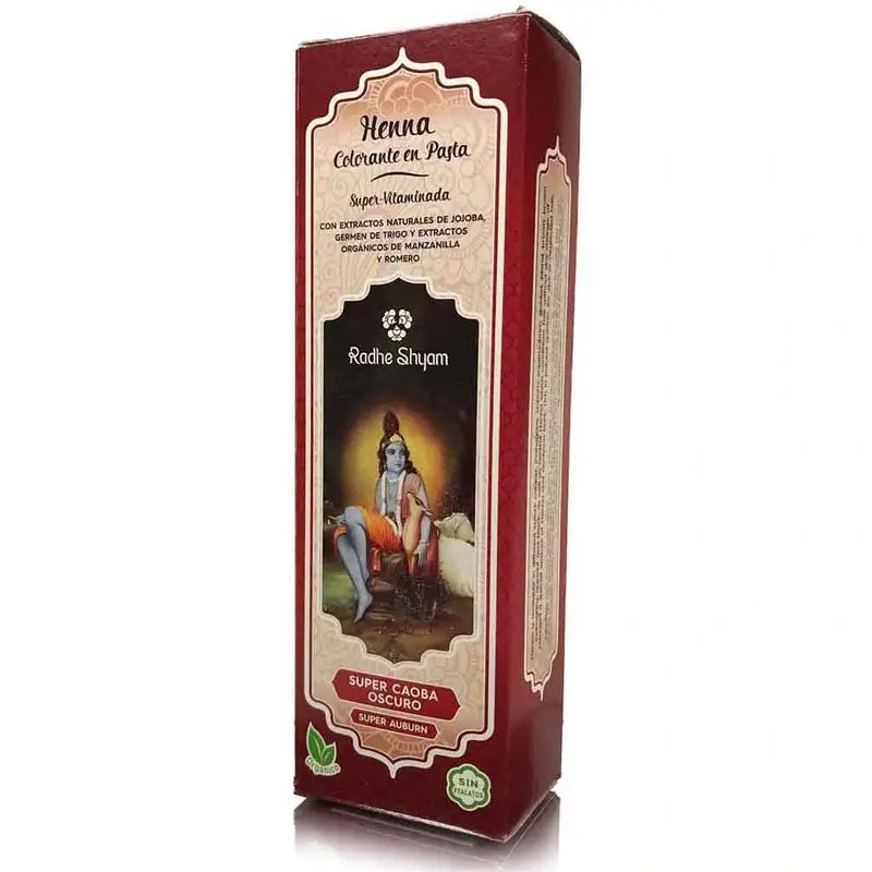 Radhe Shyam Πάστα Χέννας «Super Caoba Oscuro», 200 ml