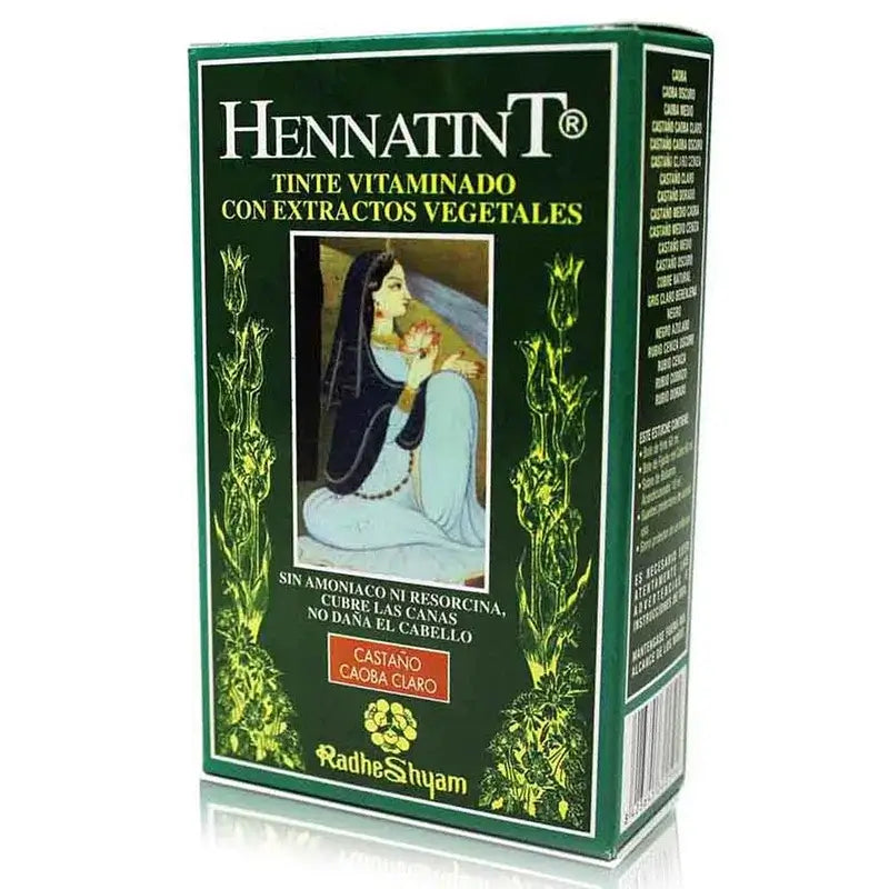 Radhe Shyam Hennatint Καστανό Ανοιχτό Μαόνι, 60 ml