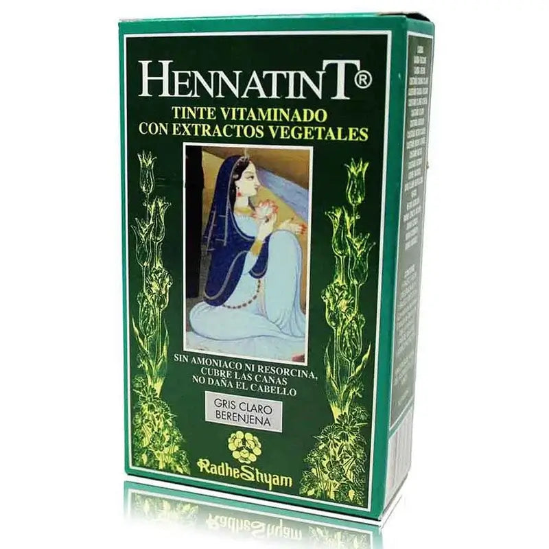 Radhe Shyam Hennatint Ανοιχτό Γκρι Μελιτζάνα, 60 ml