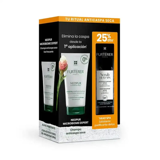 Rene Furterer Neopur Σαμπουάν κατά της ξηρής πιτυρίδας 150 ml + Head Spa Απολεπιστικό Καθαριστικό Detox 150 ml