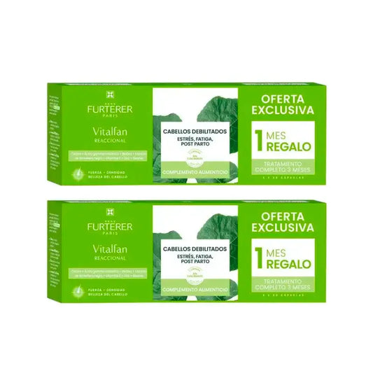 Rene Furterer Vitalfan κατά της τριχόπτωσης, συσκευασία 2 x 30 κάψουλες