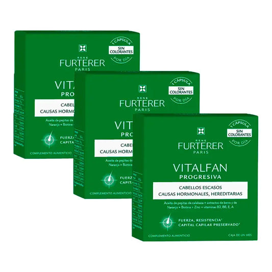 Rene Furterer Vitalfan Προοδευτική Τριχόπτωση, Συσκευασία 3 x 30 κάψουλες