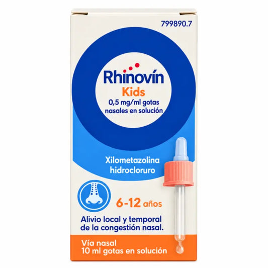 Rhinovin για παιδιά 0,5 mg/ml, διάλυμα για ρινικές σταγόνες, 1 φιαλίδιο των 10 ml
