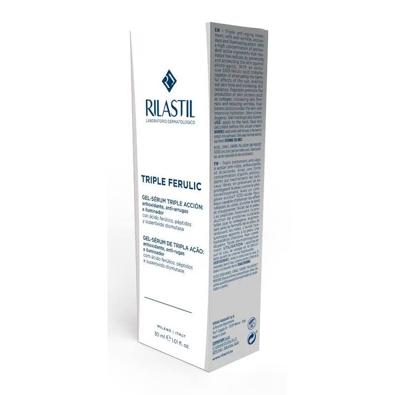 Rilastil Triple Ferulic: Αντιγηραντικό, αντιοξειδωτικό και φωτεινότητα προσδίδον ορός, 30 ml