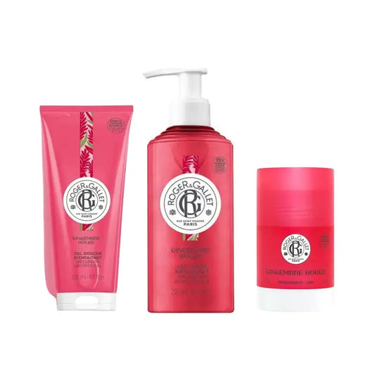 Roger & Gallet Gingembre Rouge Σετ: Κρέμα Χεριών + Βάλσαμο Χειλιών + Αποσμητικό