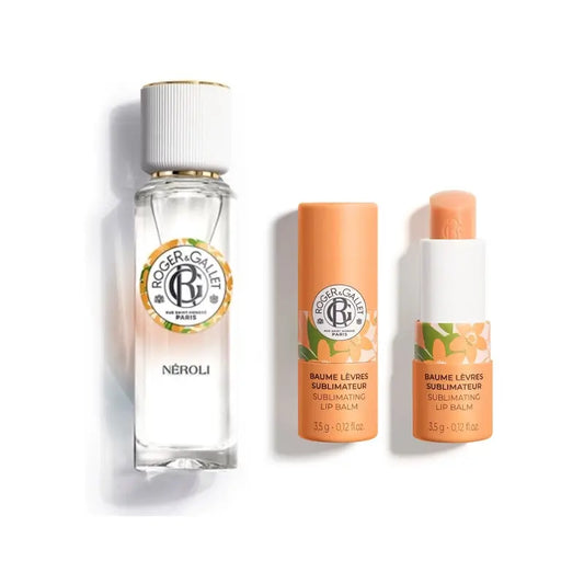 Roger & Gallet Neroli Pack: Βάλσαμο χειλιών με άρωμα βανίλιας + Αρωματισμένο νερό ευεξίας