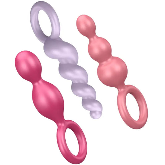 Satisfyer Anal Plugs Tricolor, 3 τεμάχια 