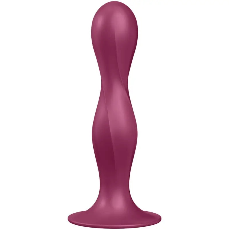 Satisfyer Double Ball-R Δονητής από σιλικόνη, χρώμα γρανάτης 
