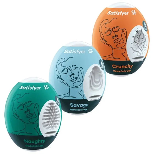 Satisfyer Αυγά Αυνανισμού Naughty, Savage & Crunchy, 3 τεμάχια 