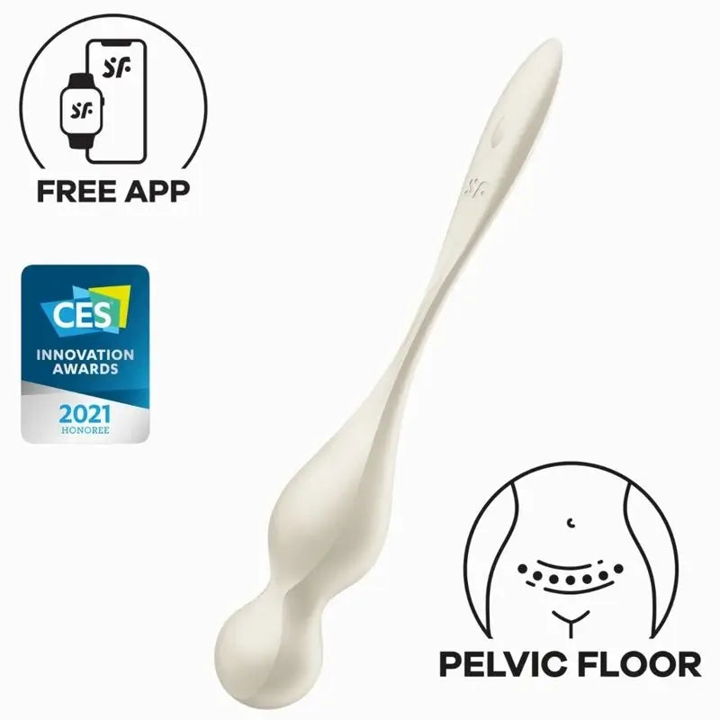 Satisfyer Love Birds Δονητικές σφαίρες Kegel Λευκό 