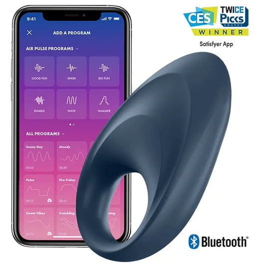 Satisfyer Mighty One Δαχτυλίδι με δόνηση και εφαρμογή 