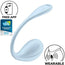 Satisfyer Smooth Petal Διεγερτής του Σημείου G, Μπλε, Δωρεάν Εφαρμογή 