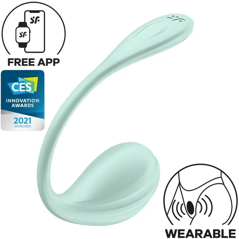 Satisfyer Smooth Petal Διεγερτής του Σημείου G Πράσινο Νερό Δωρεάν εφαρμογή 