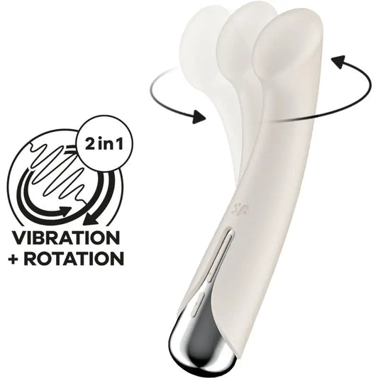 Satisfyer Spinning G-Sport 1 Περιστροφικός δονητής Μπεζ 