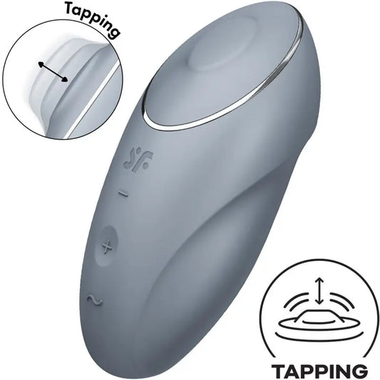 Satisfyer Tap & Climax 1 Δονητής Lay-On Γκρι 
