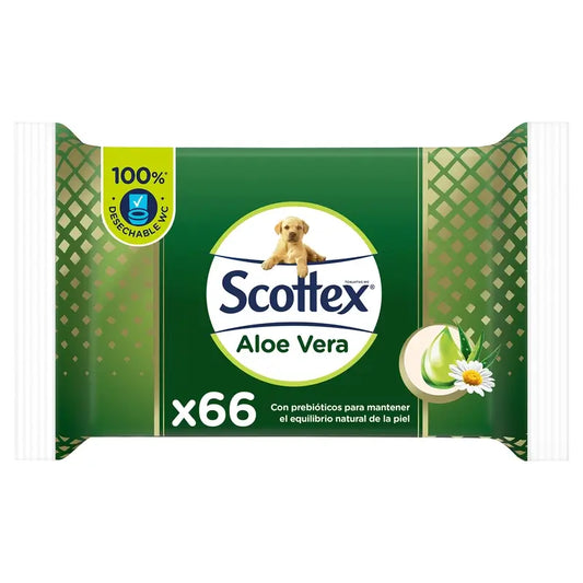 Scottex Aloe Vera Υγρό Χαρτί Υγιεινής, 66 τεμάχια