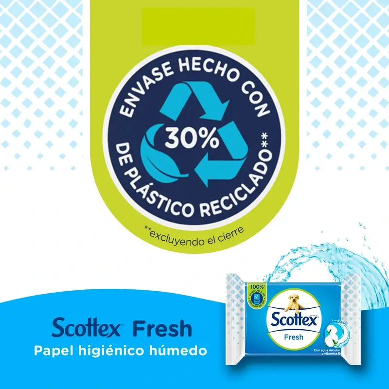 Scottex Fresh Υγρό Χαρτί Τουαλέτας, 74 τεμάχια