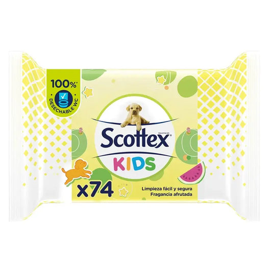 Scottex Junior Υγρό Χαρτί Τουαλέτας, 74 τεμάχια