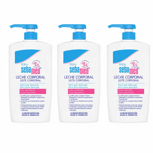 Sebamed Baby Γαλάκτωμα Σώματος για Ευαίσθητο Δέρμα 750 ml, συσκευασία 3 τεμαχίων