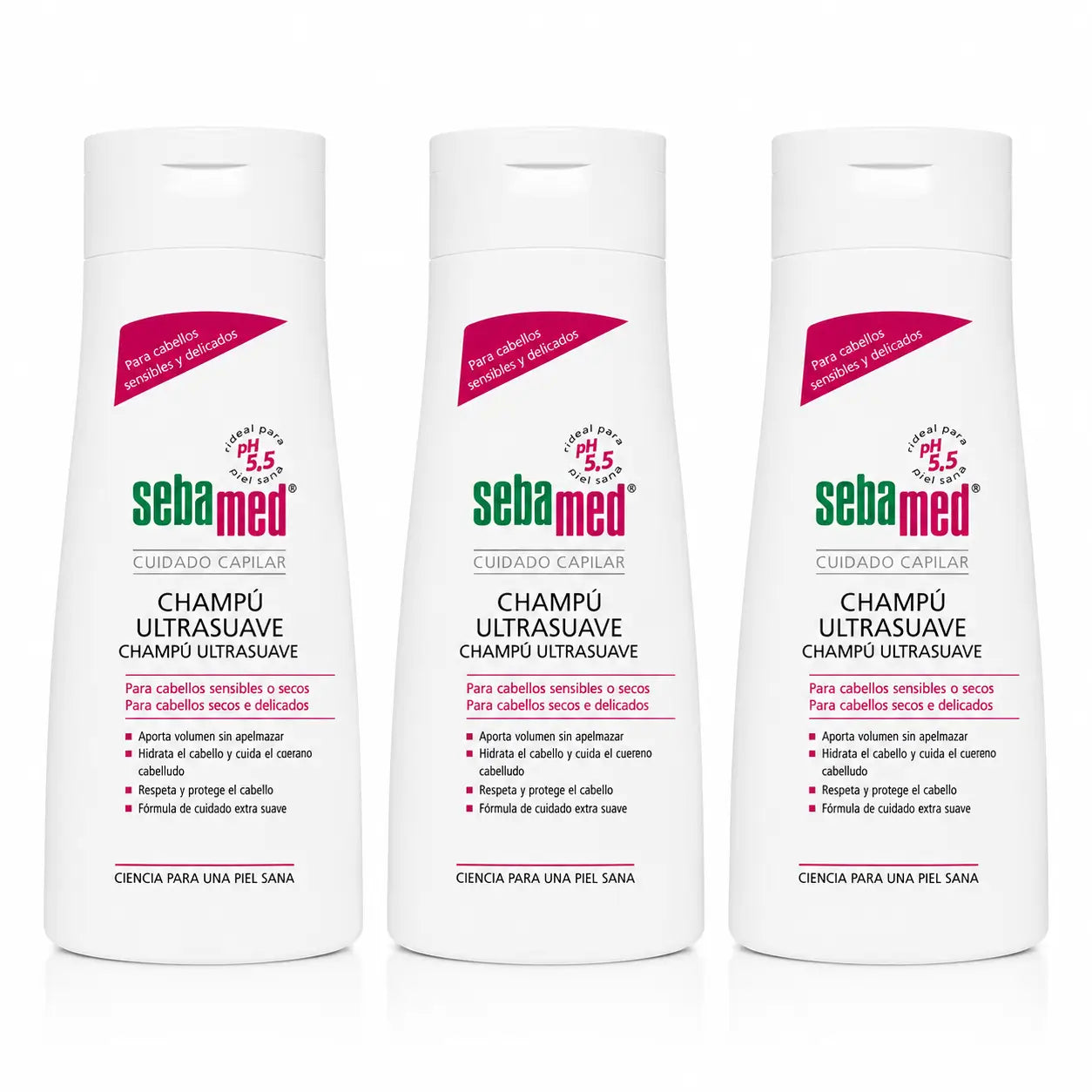 Sebamed Σαμπουάν Εξαιρετικά Απαλό 400 ml, συσκευασία 3 τεμαχίων