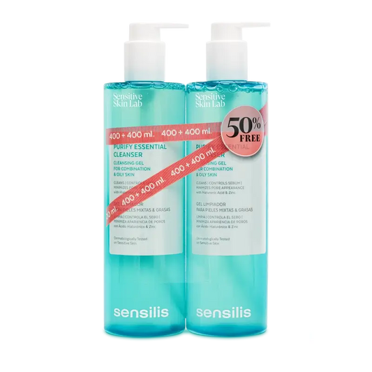 Sensilis Προϊόν Προσώπου Duplo Purify Essential Cleanser, 400+400 ml