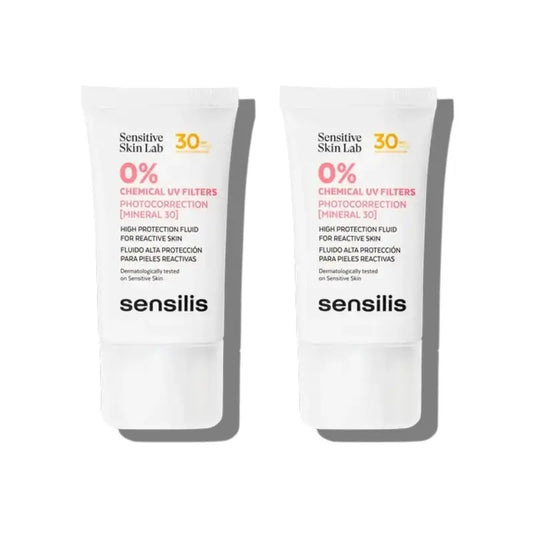 Sensilis Photocorrection Mineral SPF 30, 2 x 40 ml 