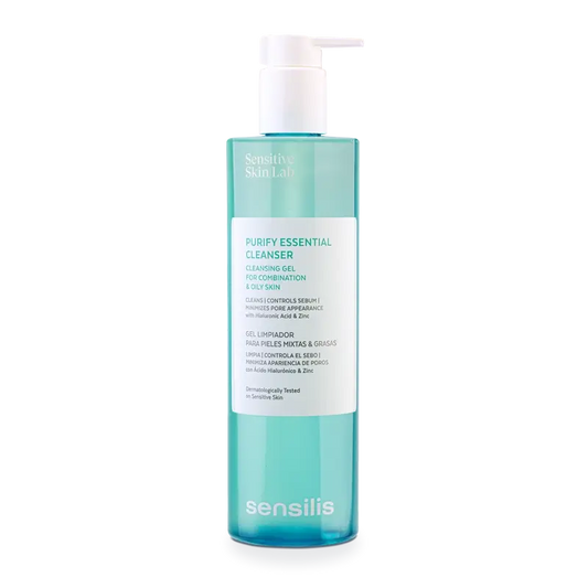 Sensilis Purify Essential Cleanser Gel Καθαριστικό για μικτές και λιπαρές επιδερμίδες 400 ml