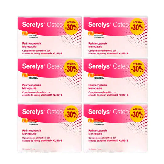 Serelys Osteo, Συσκευασία 6 x 30 κάψουλες