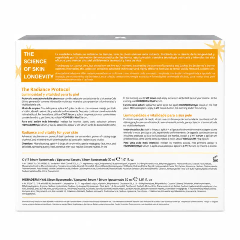 Sesderma The Radiance Protocol Pack: Ορός C-Vit + Ορός Hidraderm Hyal